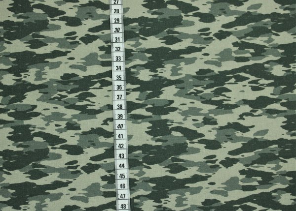 Baumwolle Webware Camouflage Flecktarn grün olivgrün